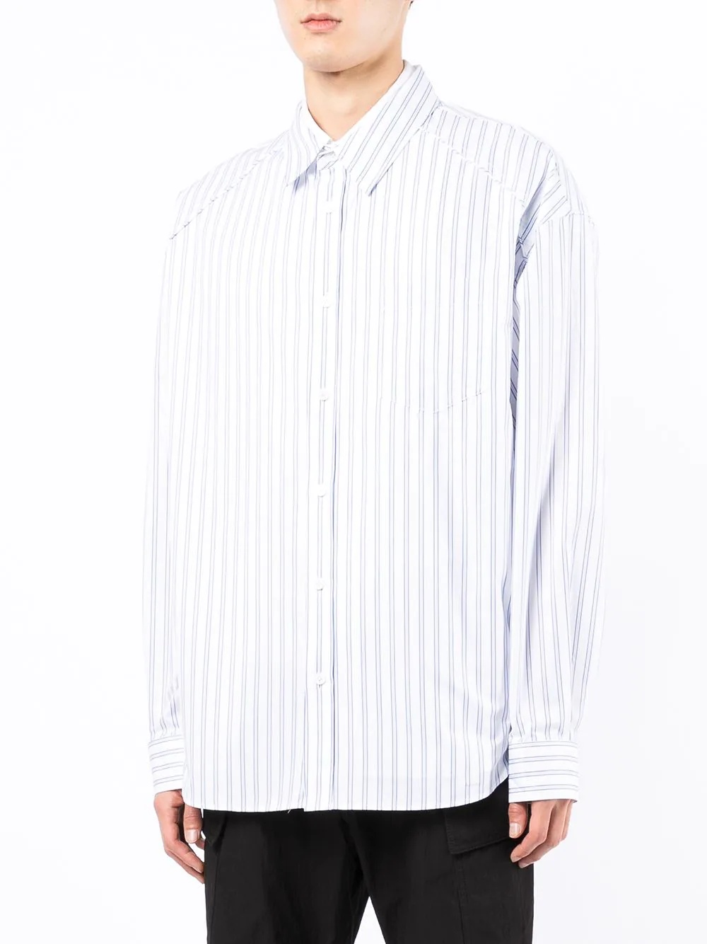 striped long-sleeve shirt - 3