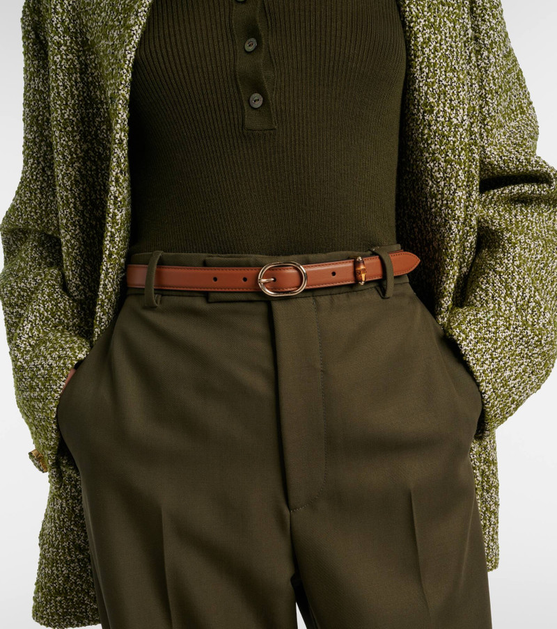 GUCCI Bamboo leather belt outlook