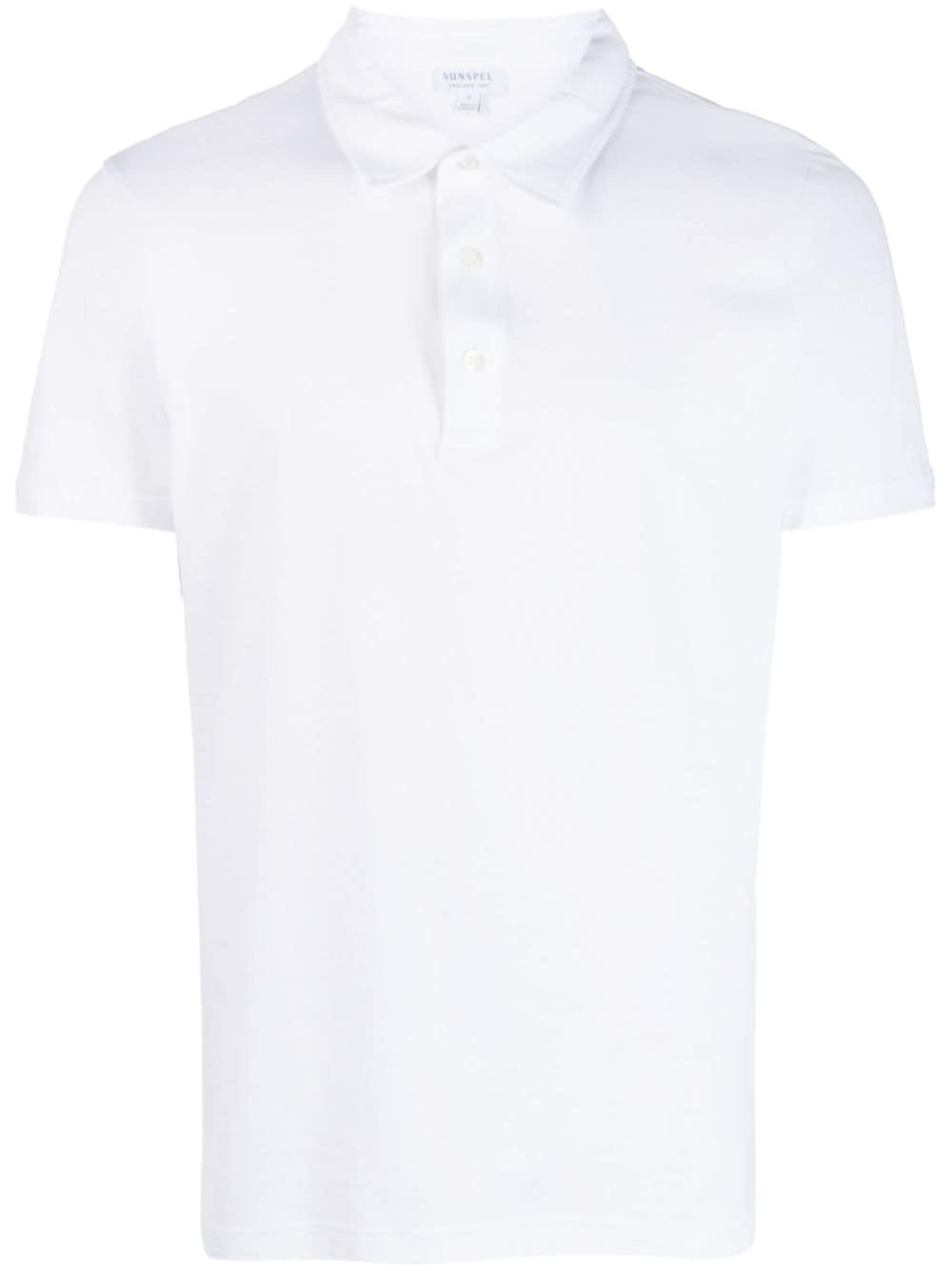 short-sleeve cotton polo shirt - 1