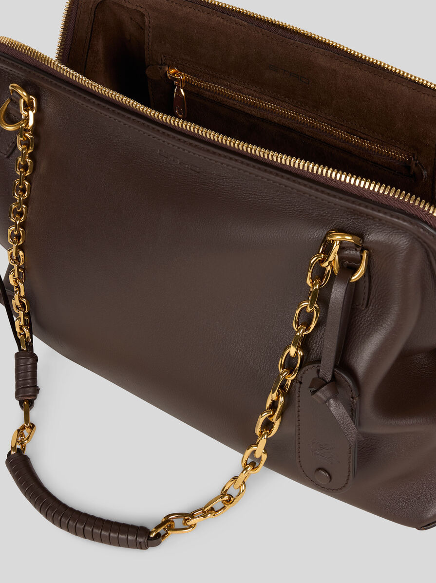 MEDIUM LEATHER DOC SHOULDER BAG - 3