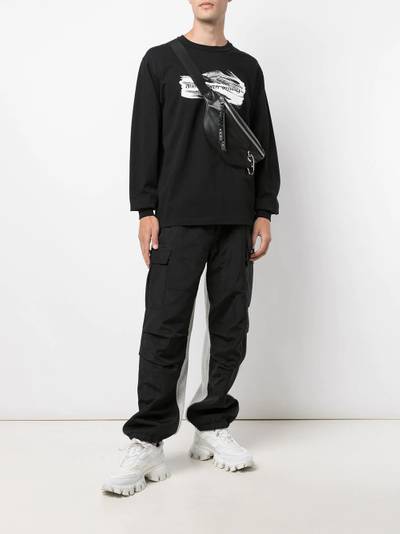 Alexander Wang Hybrid logo-tape cargo pants outlook