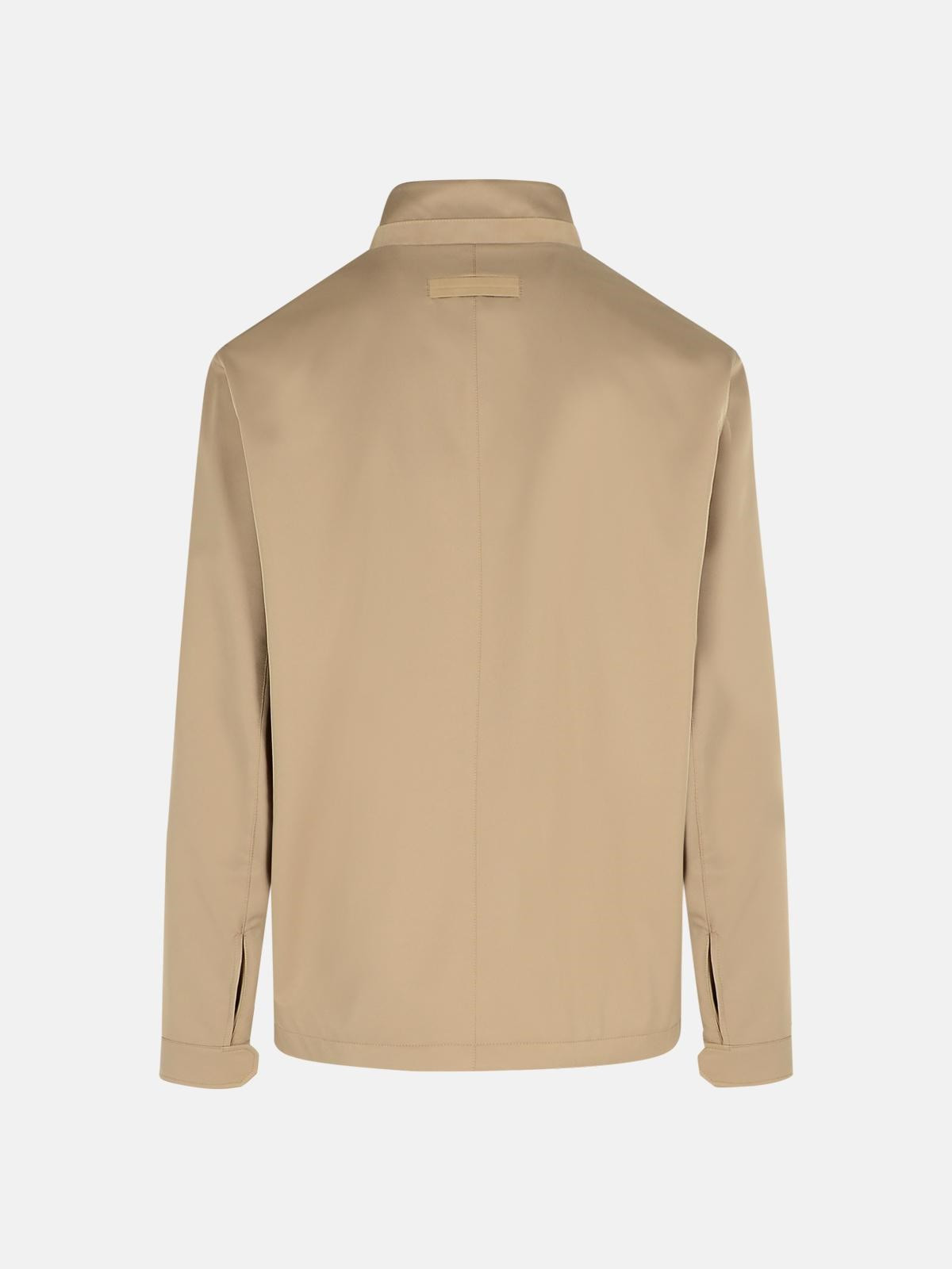 BEIGE POLYESTER JACKET - 3