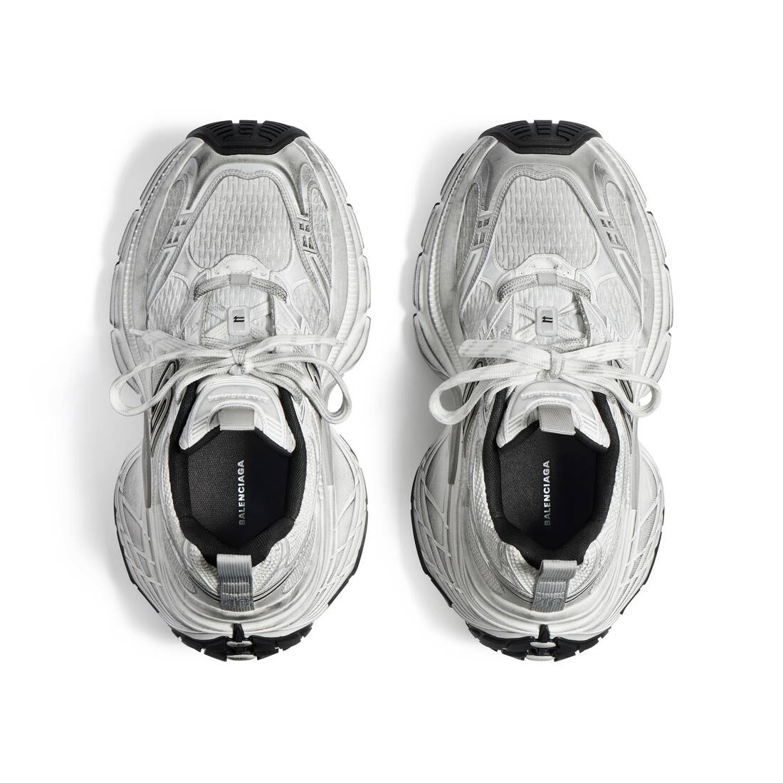 BALENCIAGA Women's 10xl Sneaker in White/black/gris | REVERSIBLE