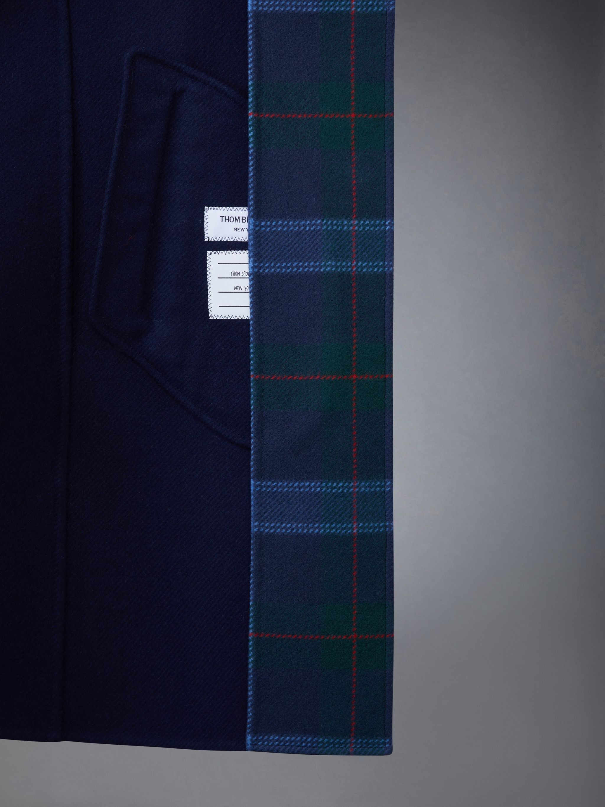 Double Face Melton Armband Bal Collar Sack Overcoat - 5