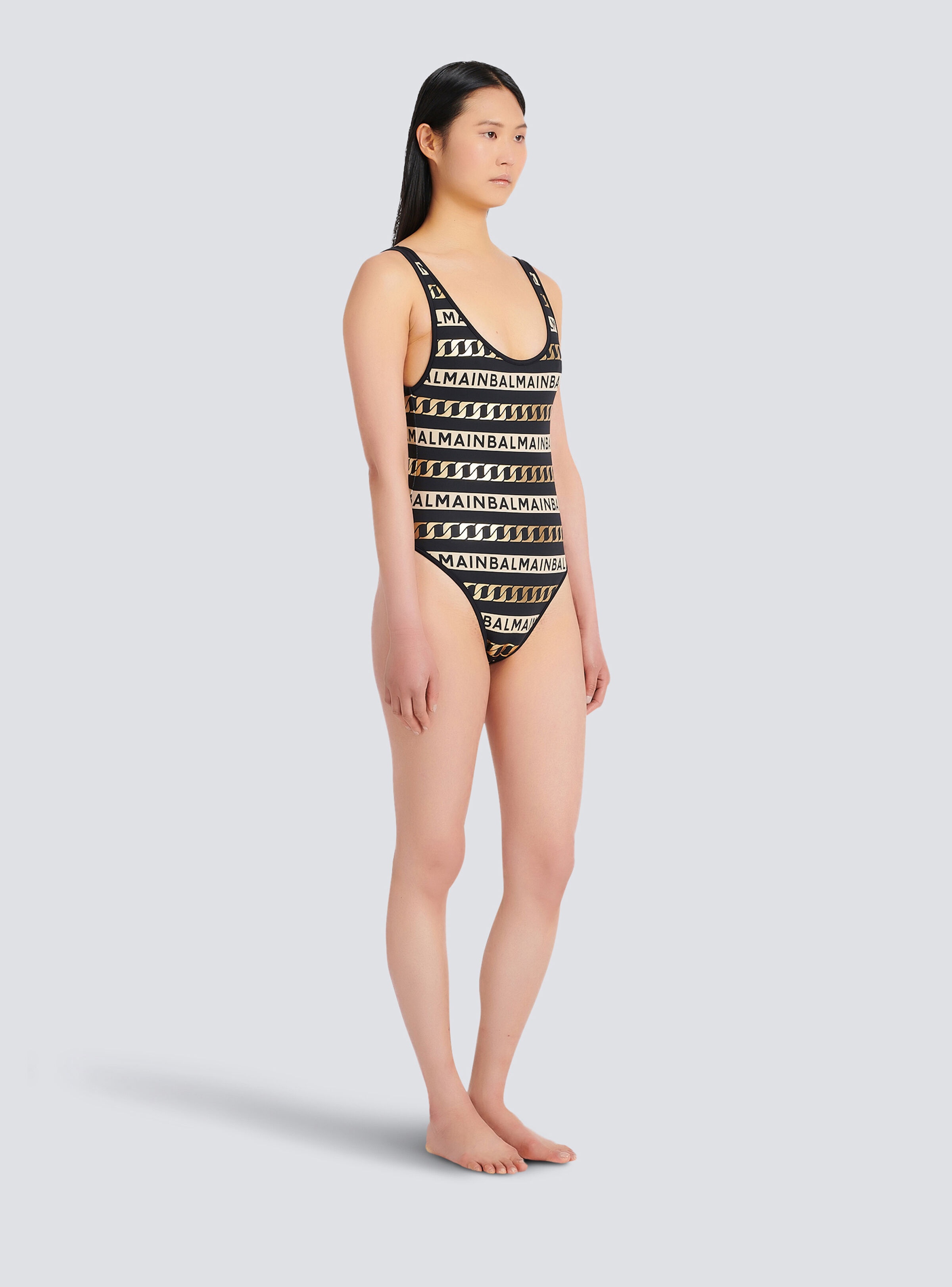 Balmain logo swimsuit - 5