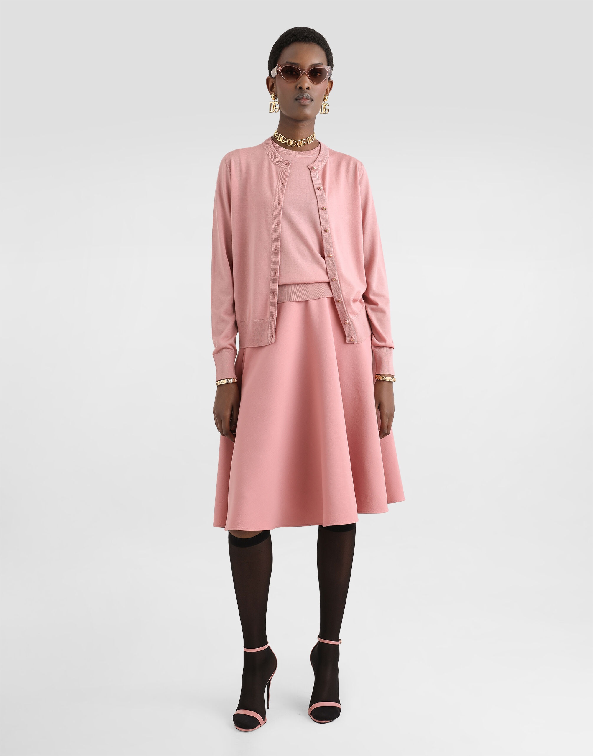 Woolen midi circle skirt - 2