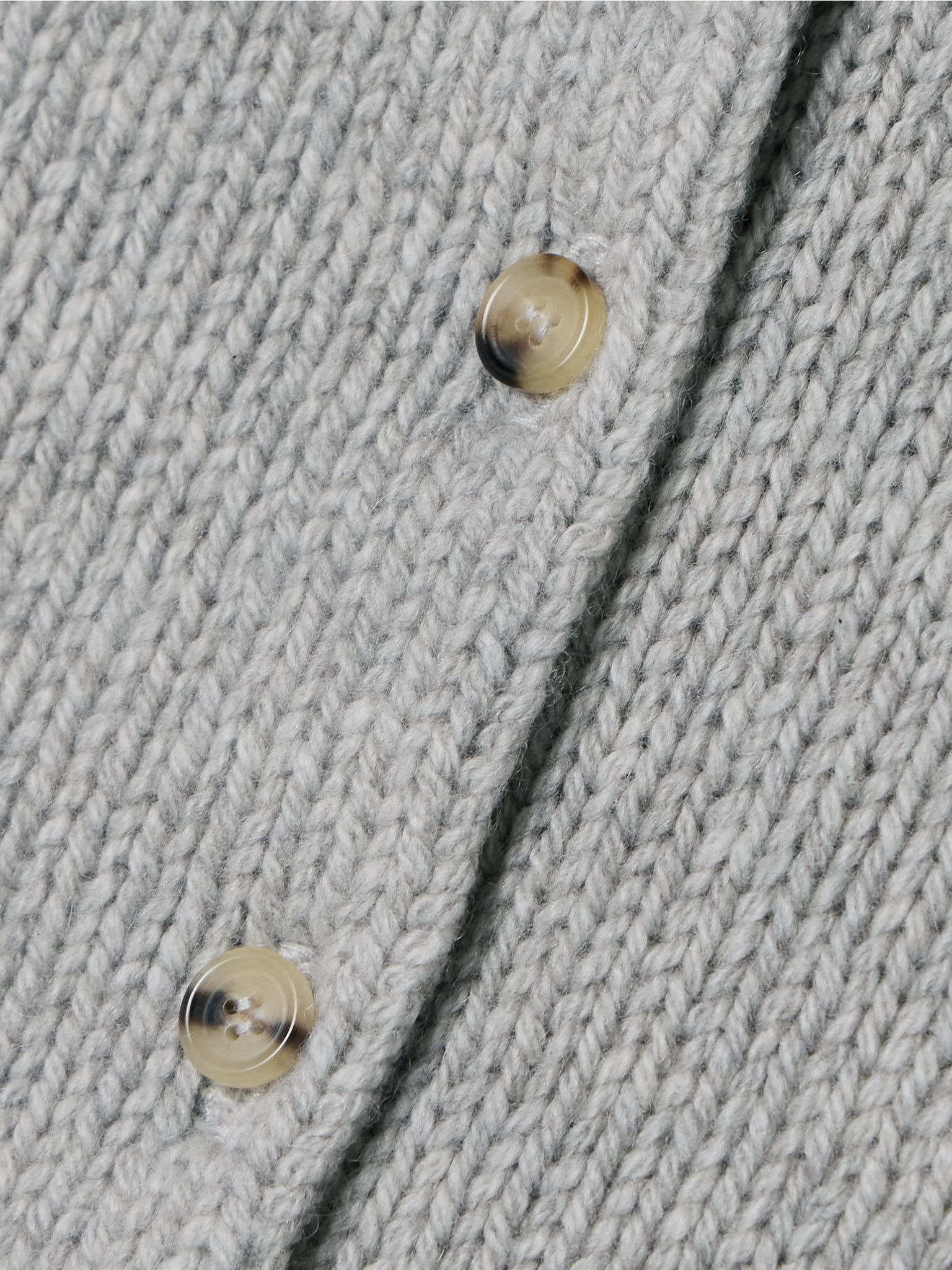 Nora cropped cashmere cardigan Gray - 4