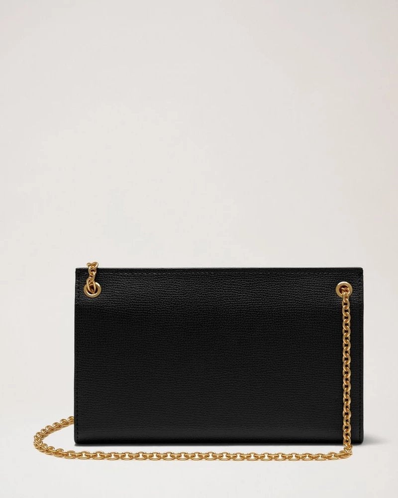 【MULBERRY】AMBERLEY WALLET Mulberry | Amberley Medium Wallet | Black Small Classic Grain