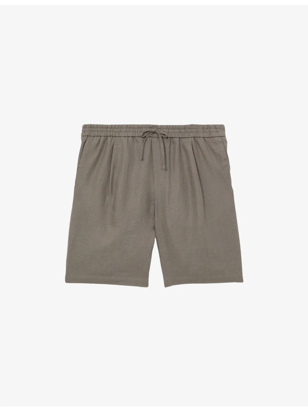 Barges Drawstring Linen Shorts - 1