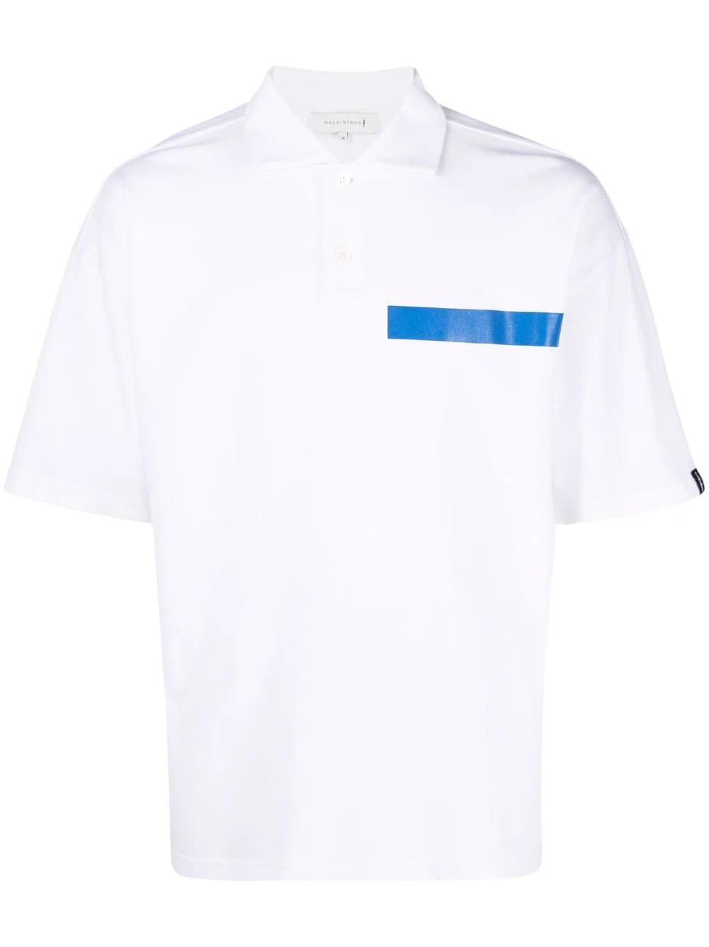 cutaway collar short-sleeve polo shirt - 1