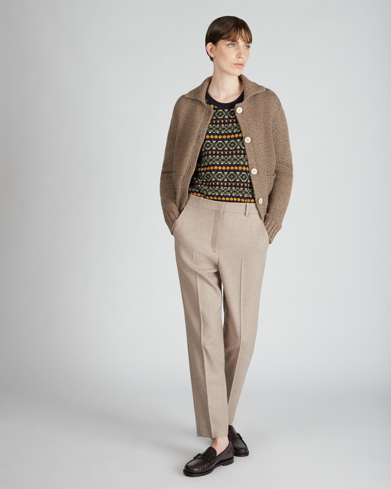 Chioto slim fit cardigan in wool and Alpaca 5