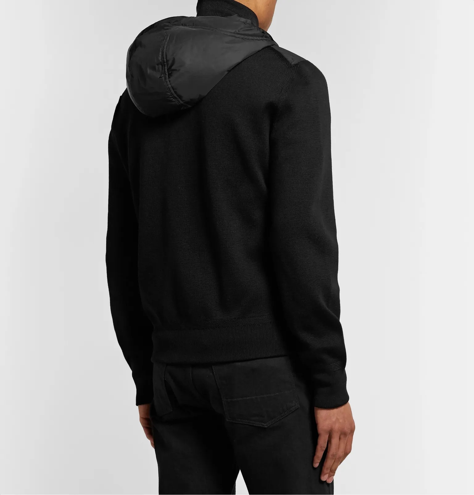 Shell-Panelled Wool Hooded Jacket - 5