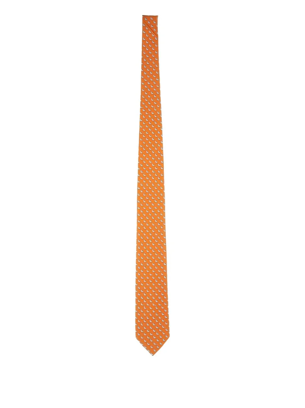 patterned silk tie - 1