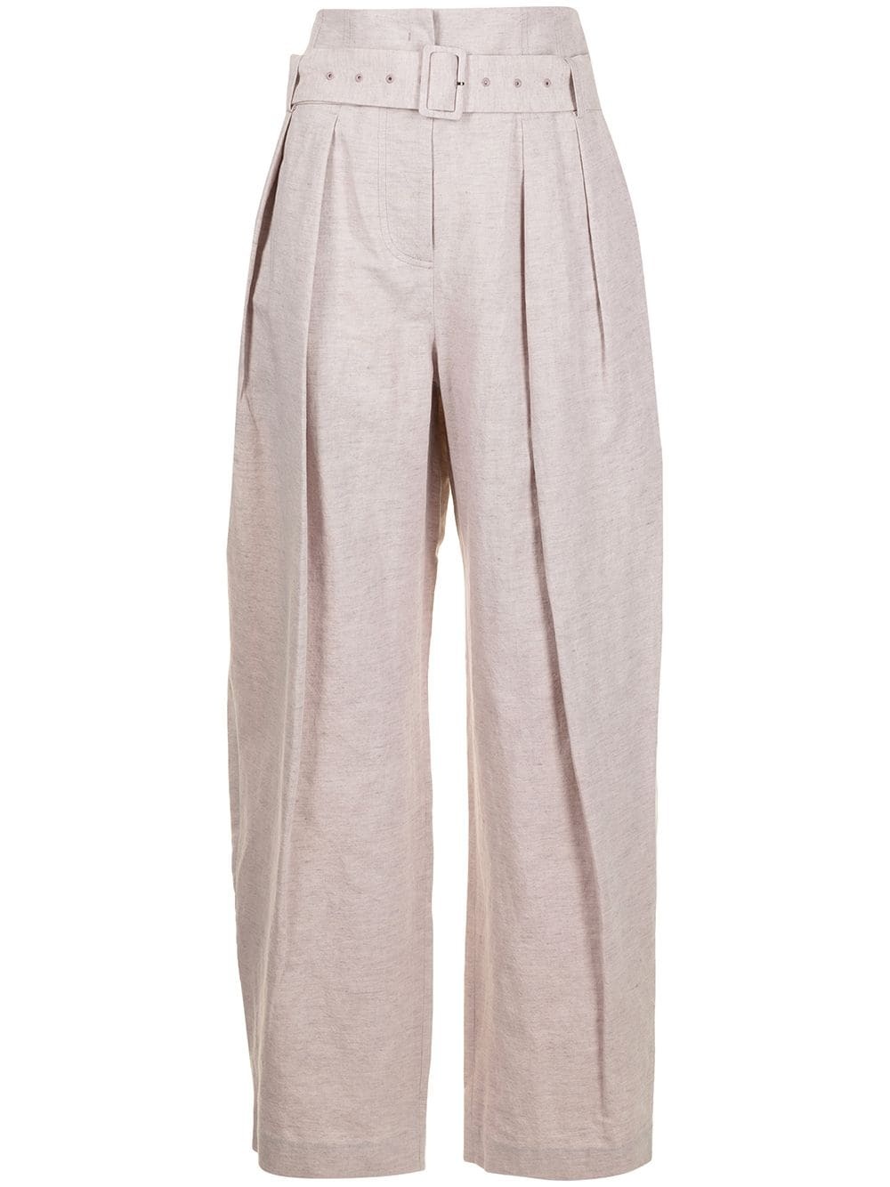 high-waisted wide leg trousers - 1