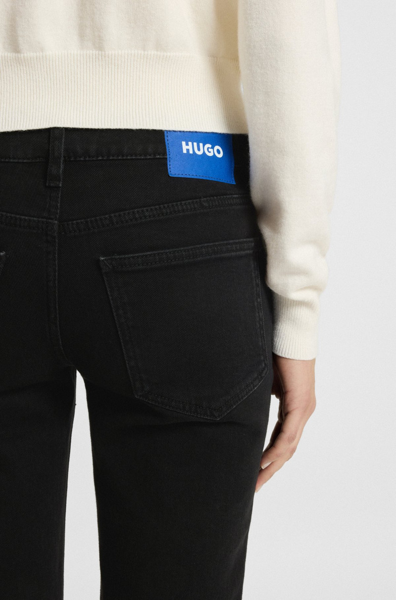 SLIM-FIT JEANS WITH RHINESTONE LOGOS 5
