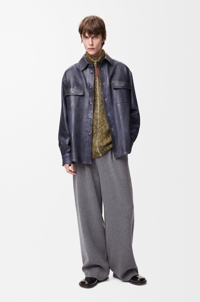 Loewe Zip-up cardigan in cotton, linen and wool outlook