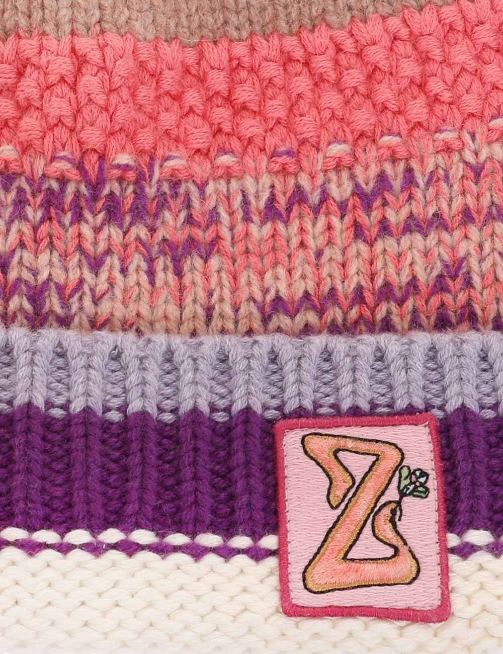 COSMIC STRIPE CROCHET BEANIE - 4
