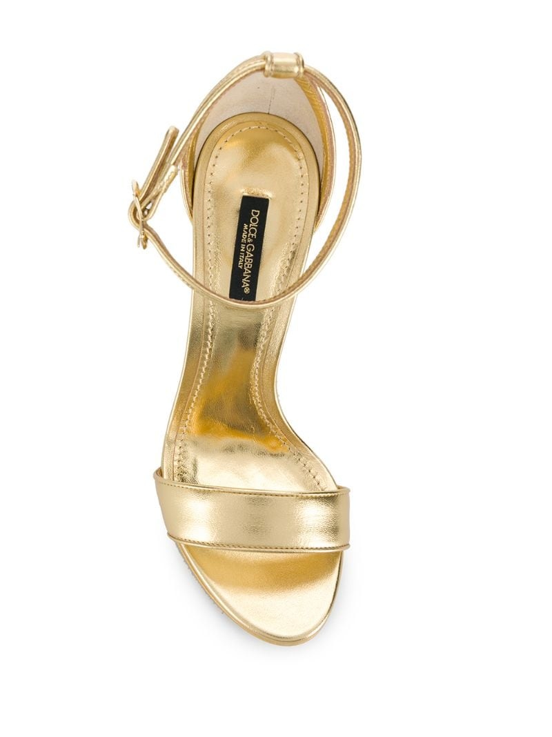 105 mm Keira baroque logo sandals - 4