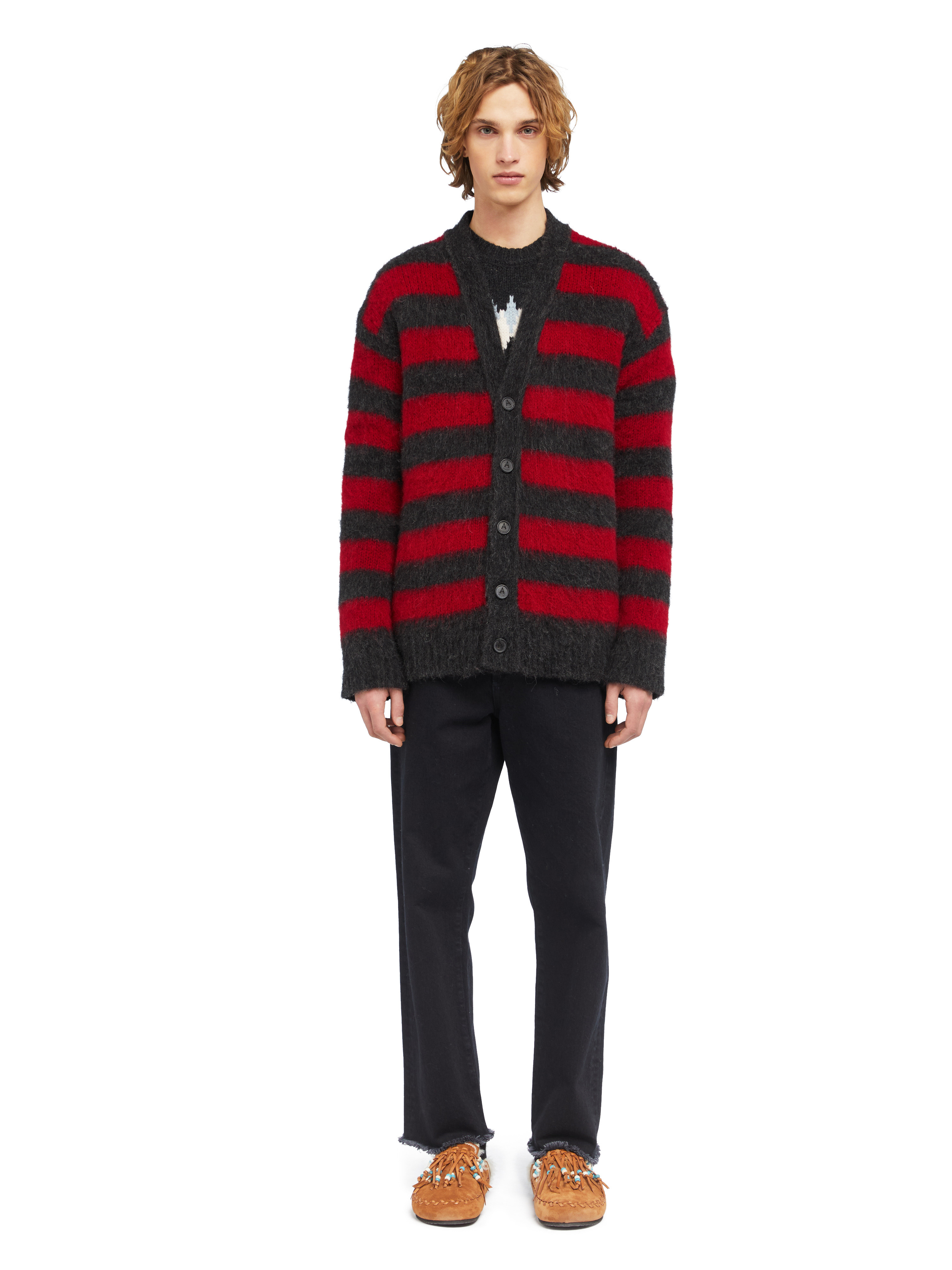 Grunge Stripes Cardigan - 4