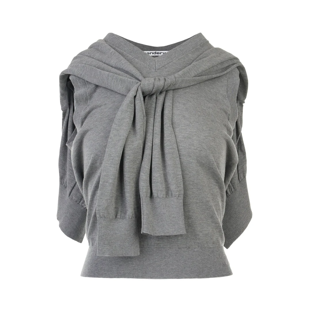 Wrapped Cardigan Vest - 1