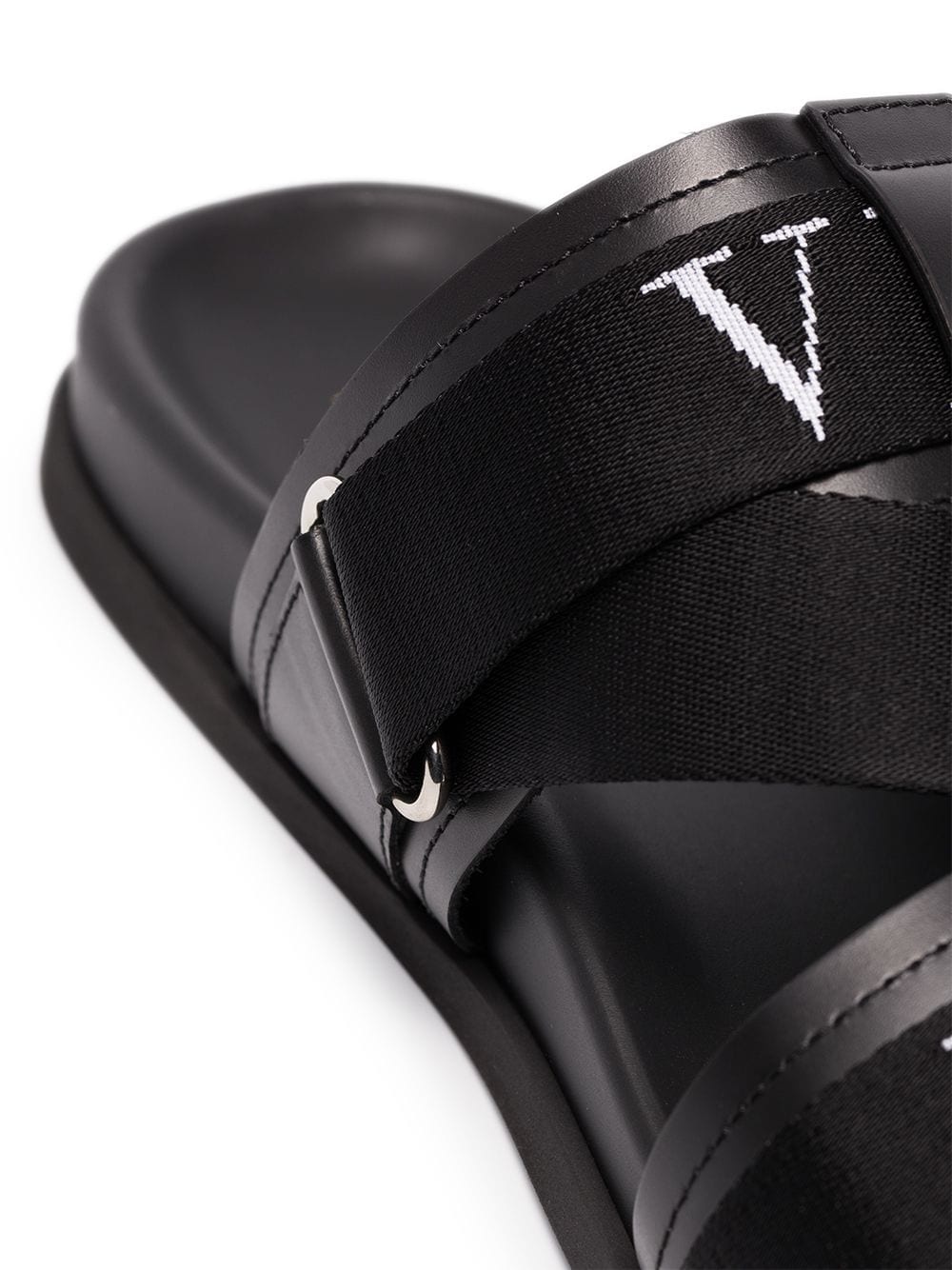 VLTN leather slides - 3