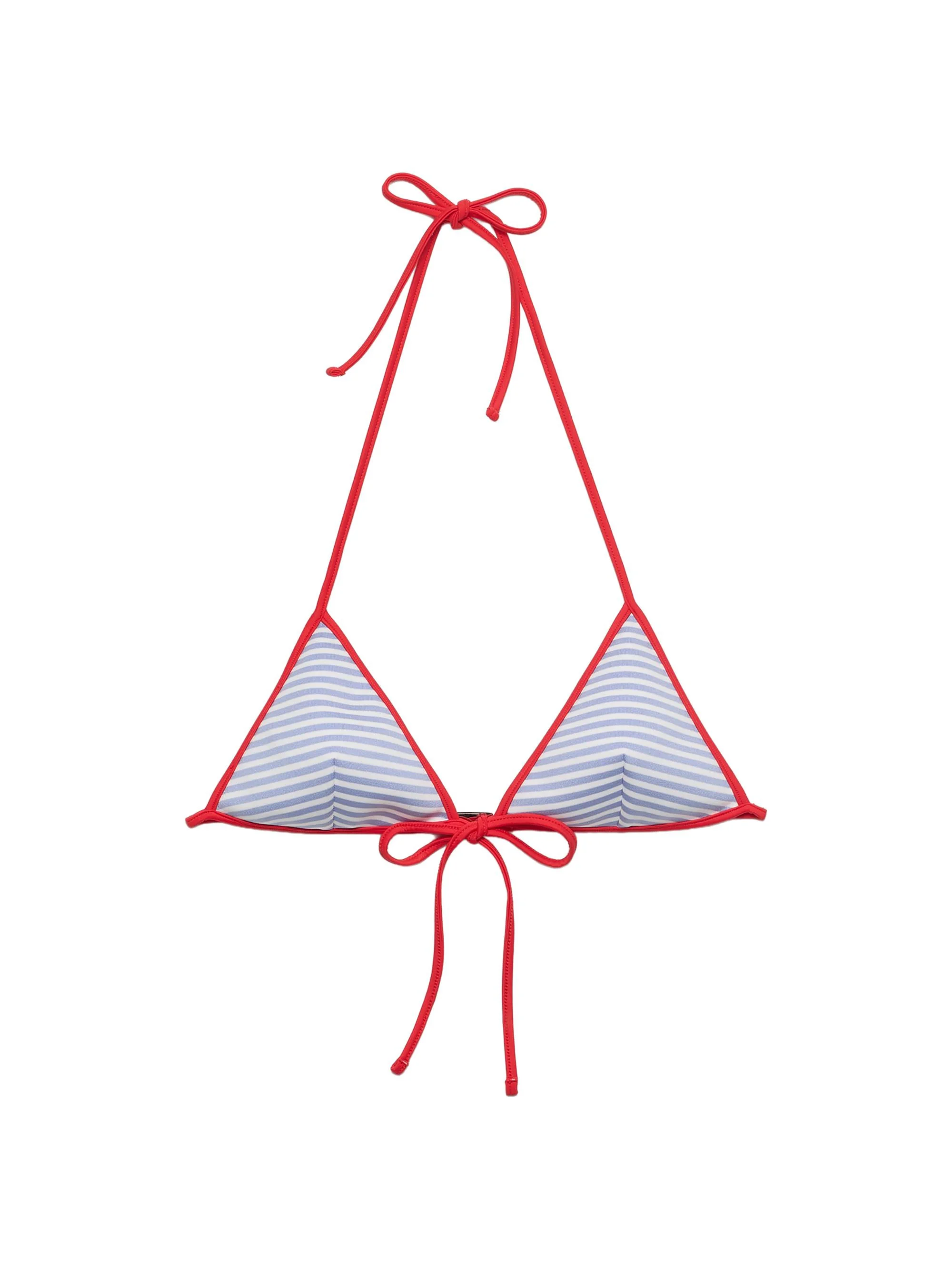 Women's Interlock Jersey Bikini Top - Blue - 1