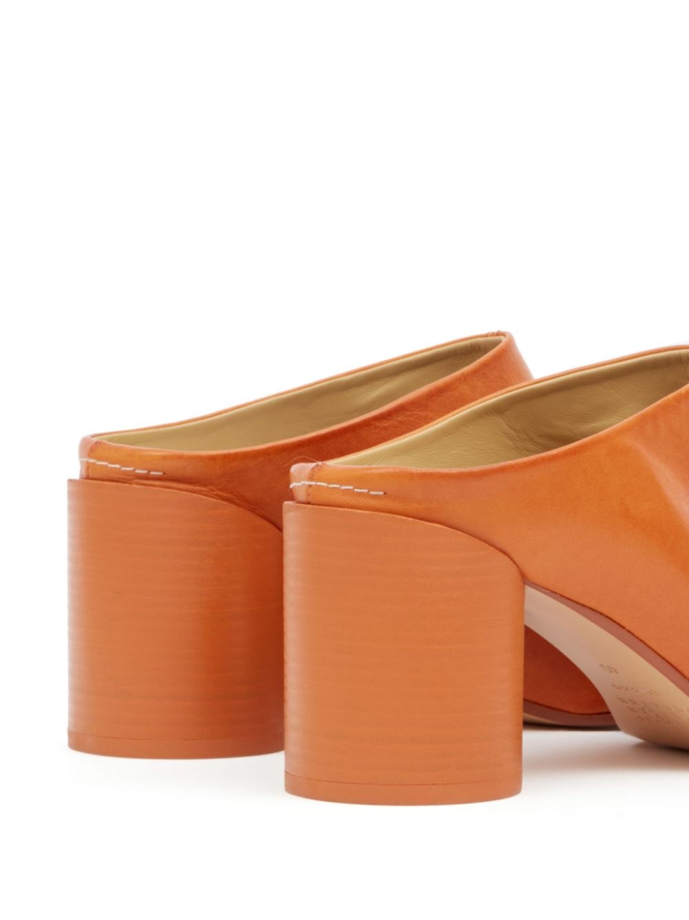 anatomic-toe leather mules - 4