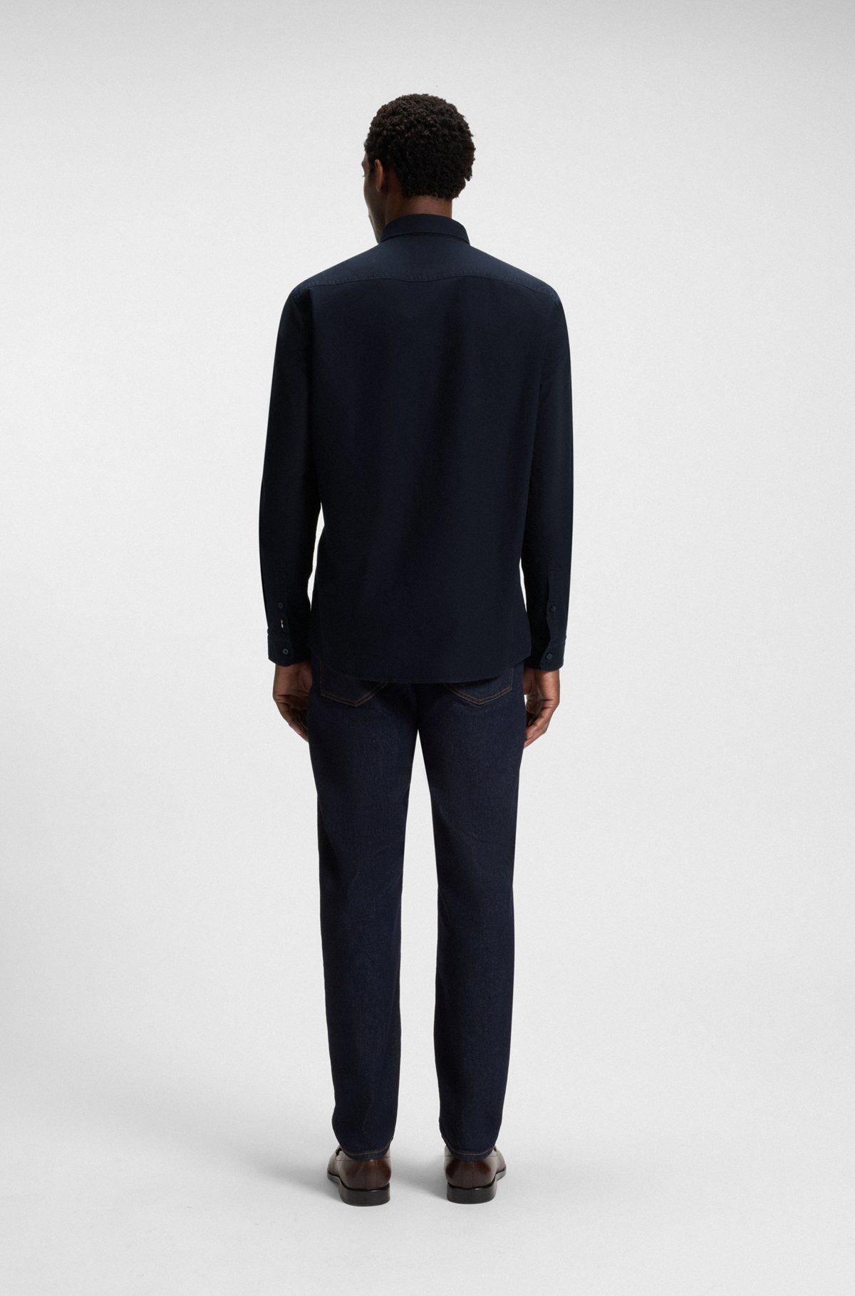 SLIM-FIT SHIRT IN ITALIAN COTTON - 5