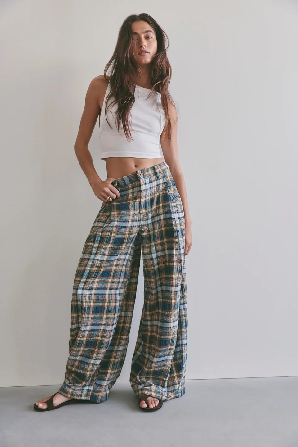 About It Baggy Puckered Pants - 1