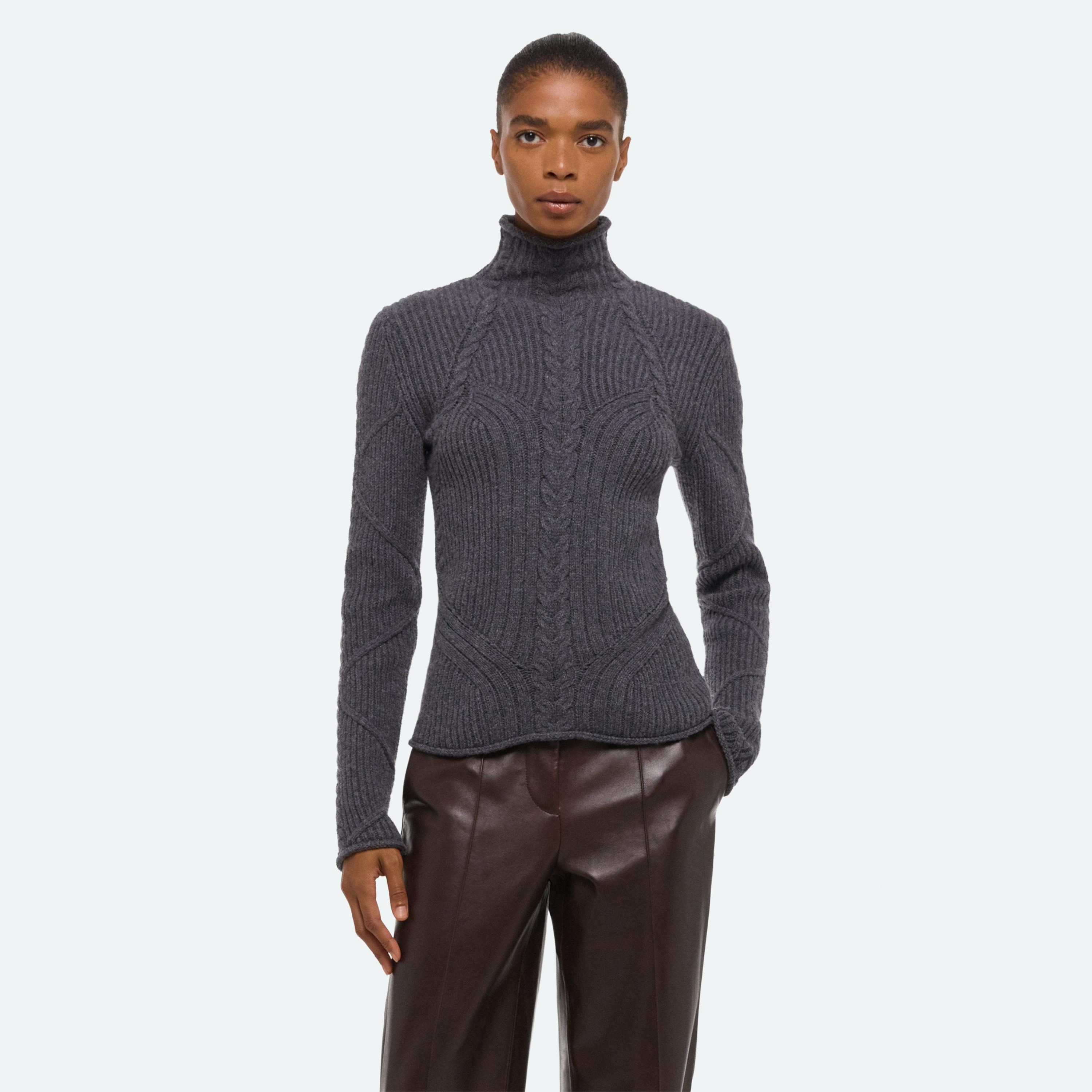 CABLE TURTLENECK - 8