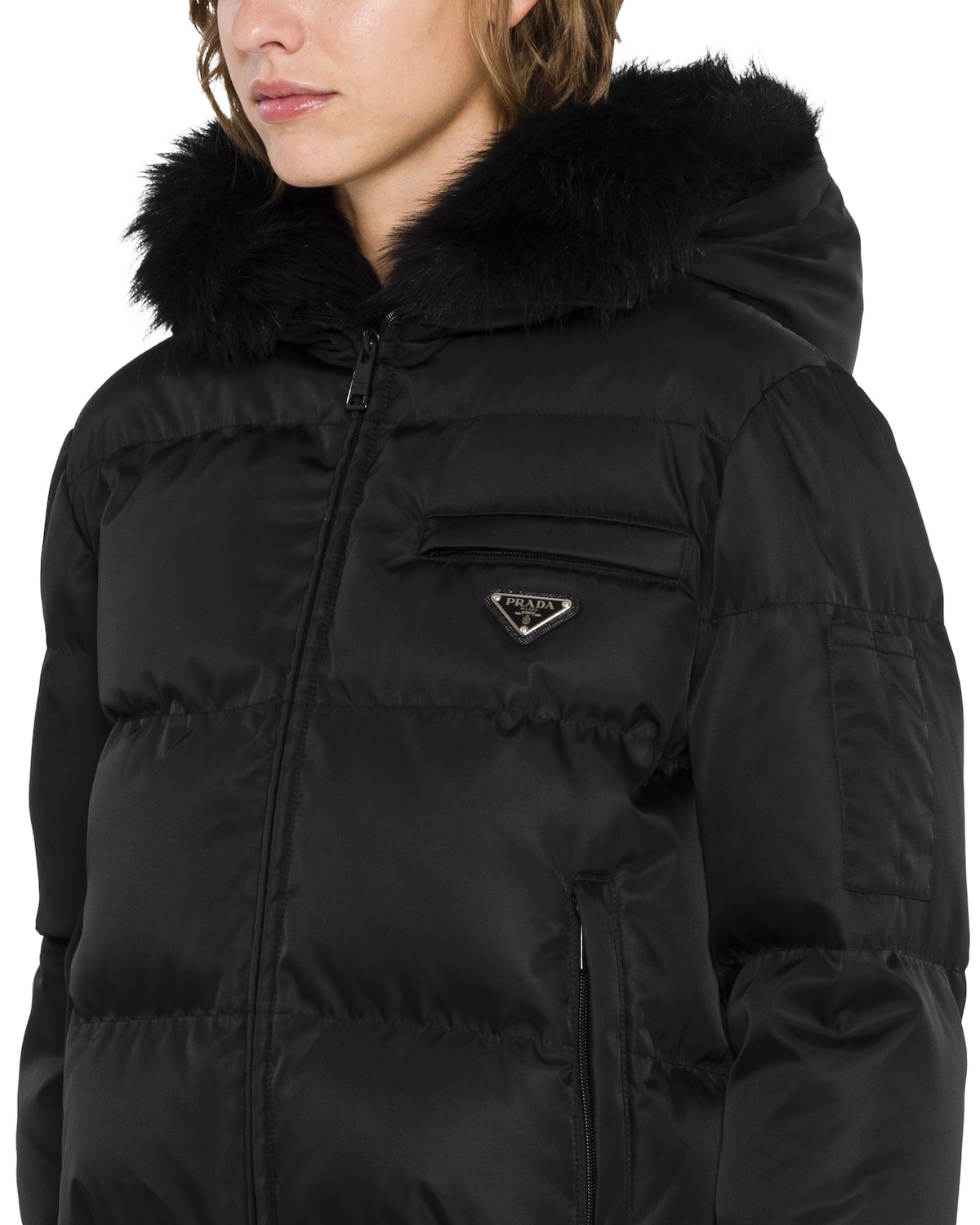 Re-Nylon gabardine puffer jacket - 5