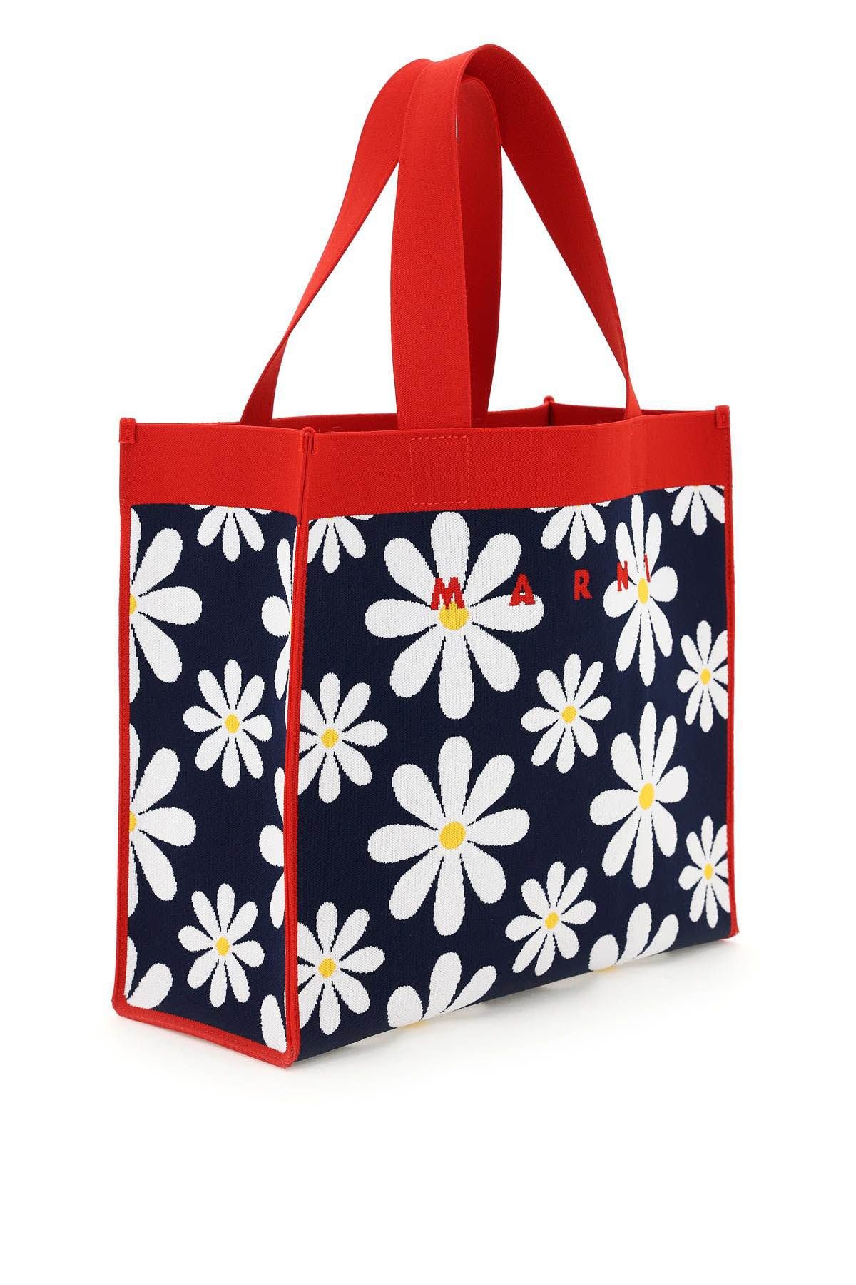 DAISY JACQUARD CANVAS SHOPPING BAG - 2