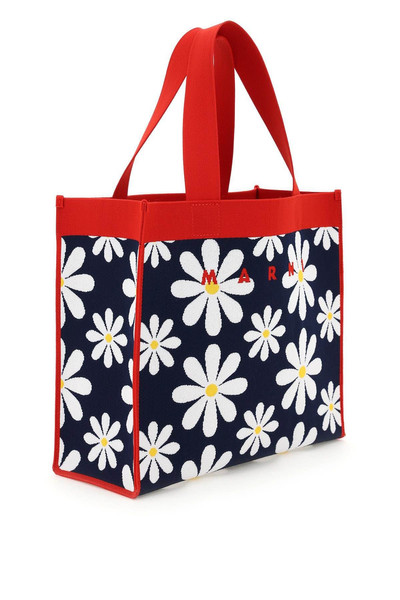 Marni DAISY JACQUARD CANVAS SHOPPING BAG outlook