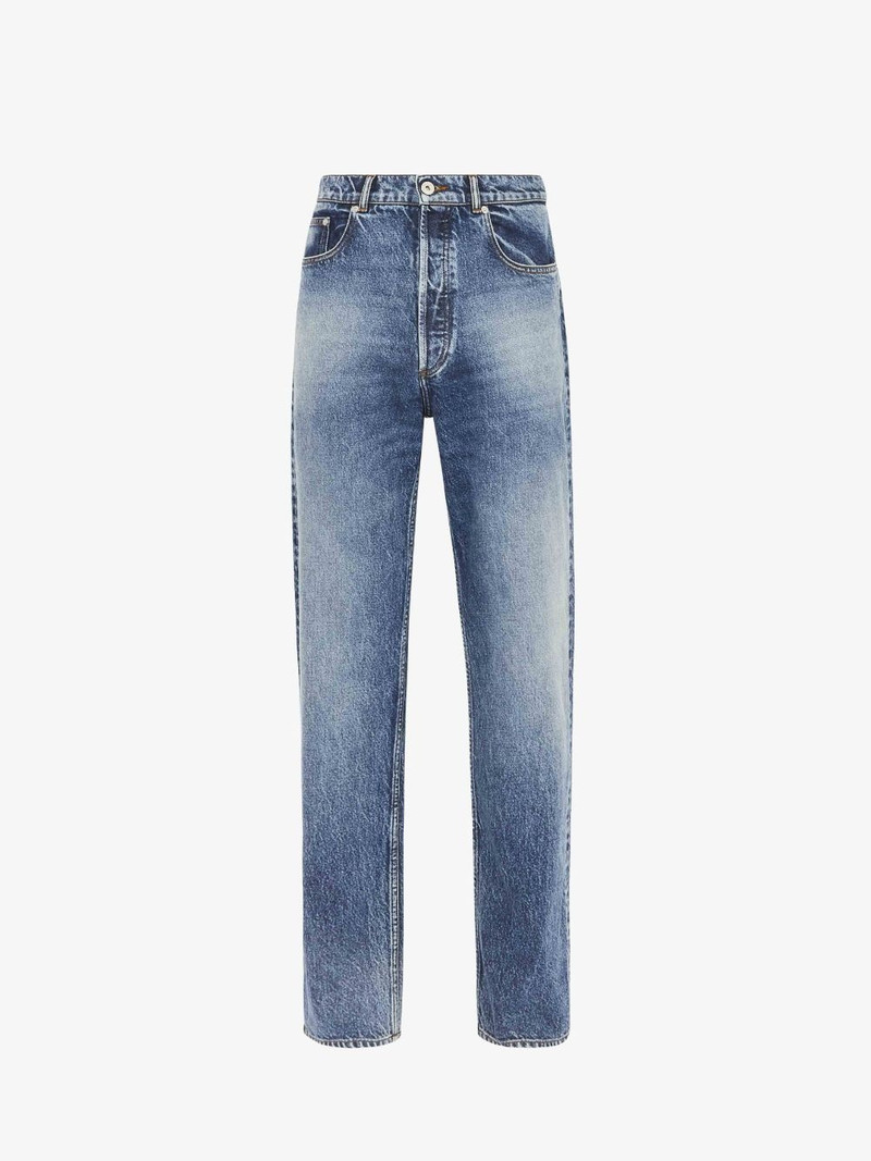 STRAIGHT LEG DENIM JEANS - 1