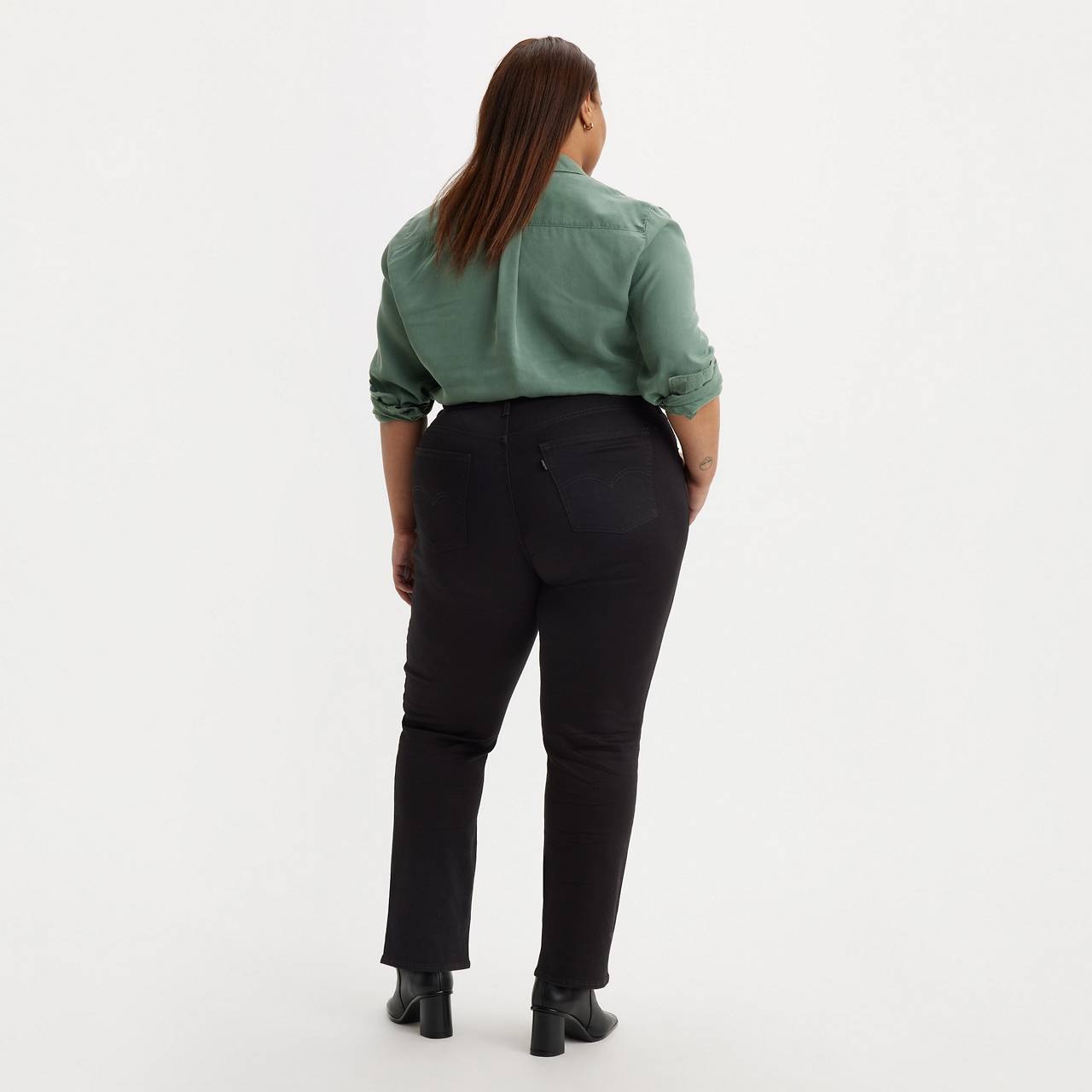 724 HIGH RISE SLIM STRAIGHT FIT WOMEN'S JEANS (PLUS) - 4