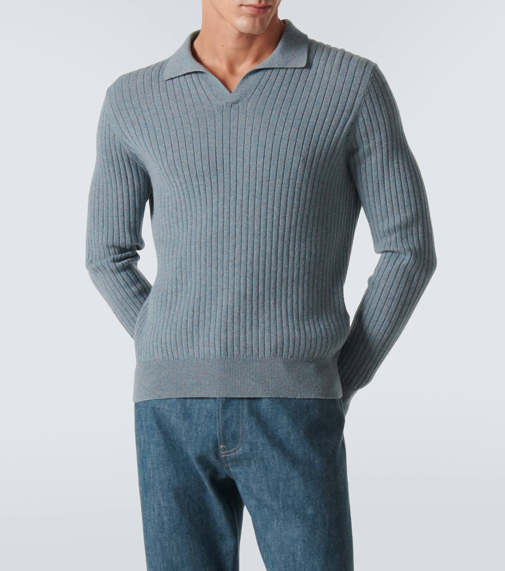 Lexington cashmere polo sweater - 3