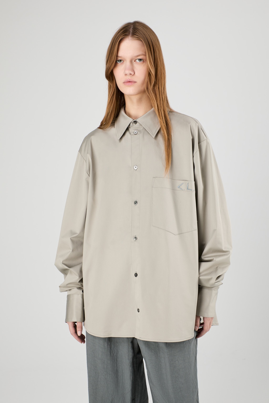 Gray Cotton Shirt - 2