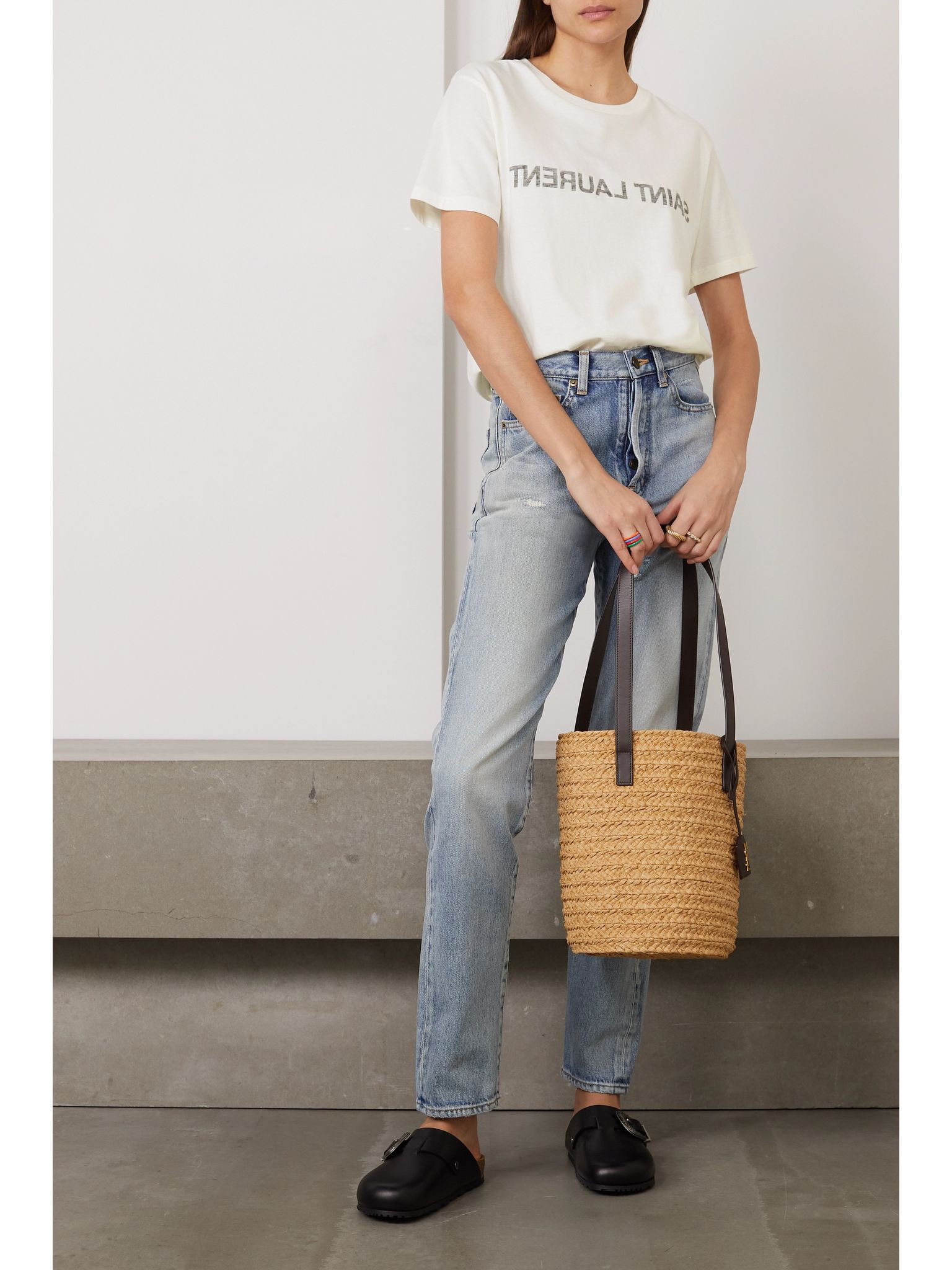 Printed cotton-jersey T-shirt White - 2