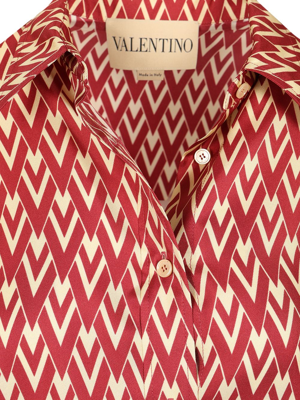 Shirt | Pattern | Twill Toute La V Shirts Rose - 5