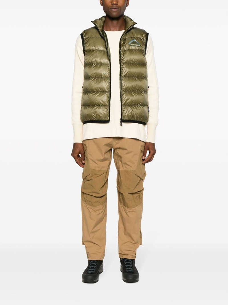 Moncler Grenoble panelled padded gilet outlook