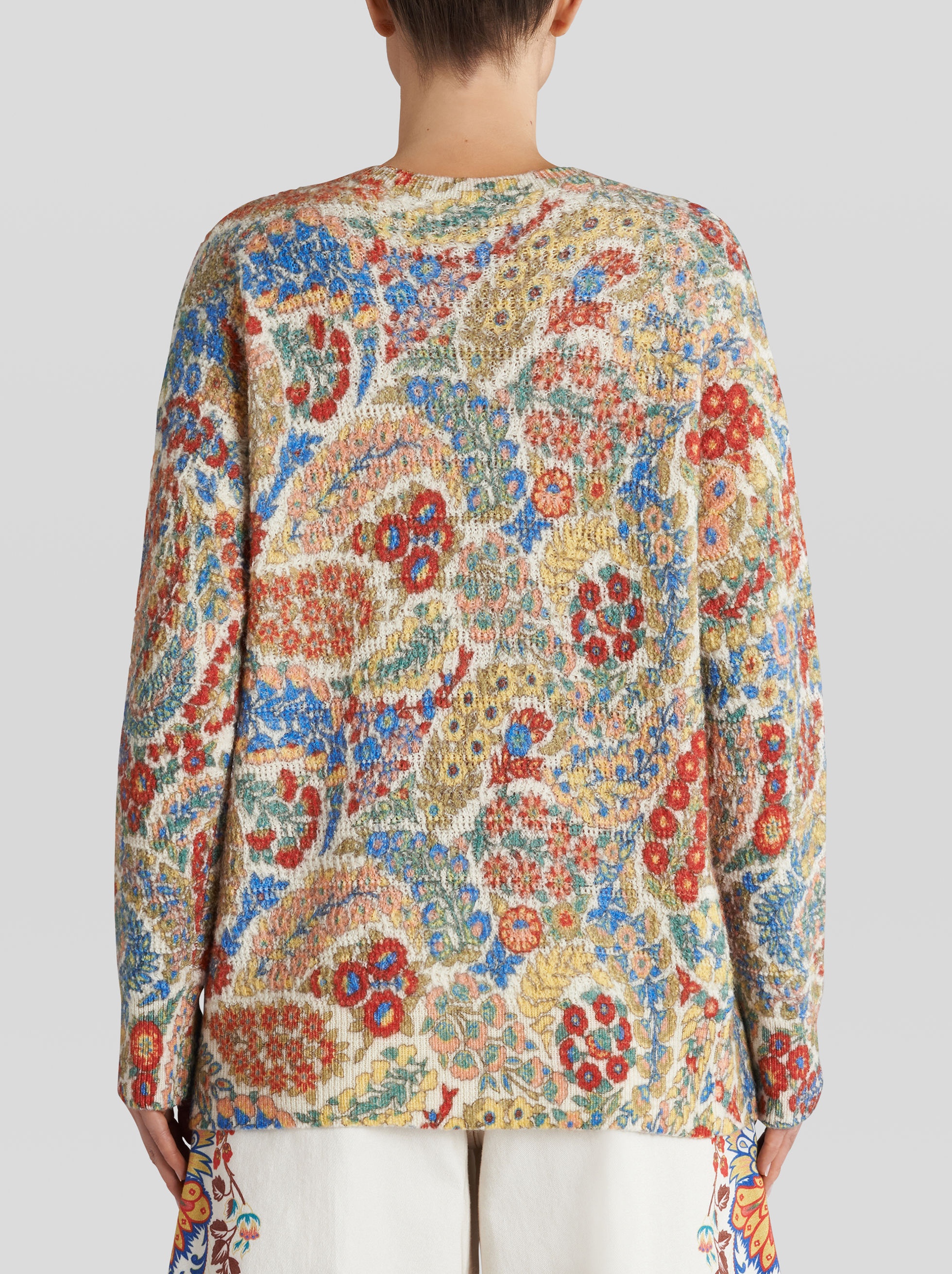WOOL AND ALPACA SWEATER WITH PRINT - 4