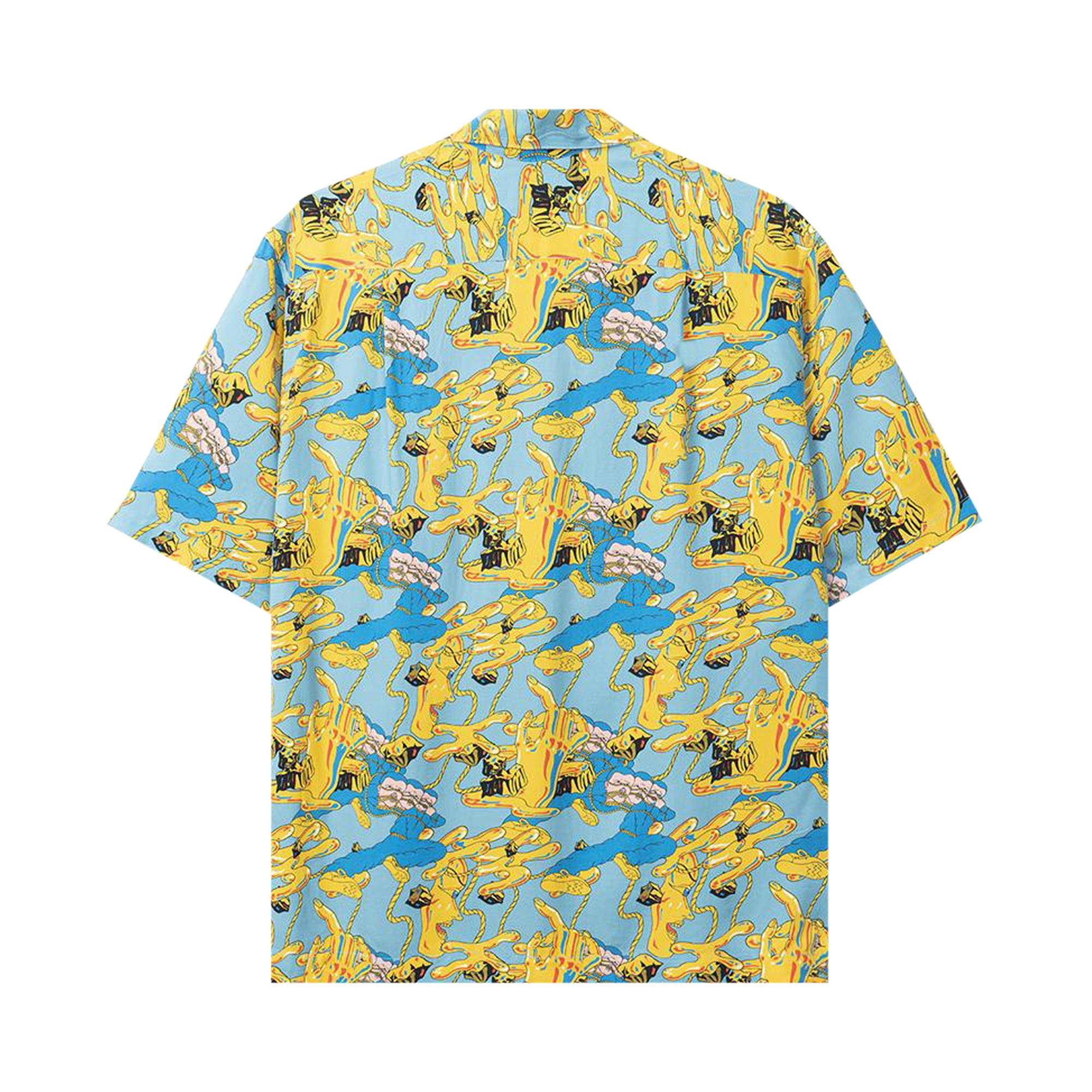 Brain Dead Jonny Negron Bondage Printed Short-Sleeve Hawaiian Shirt 'Blue' - 2