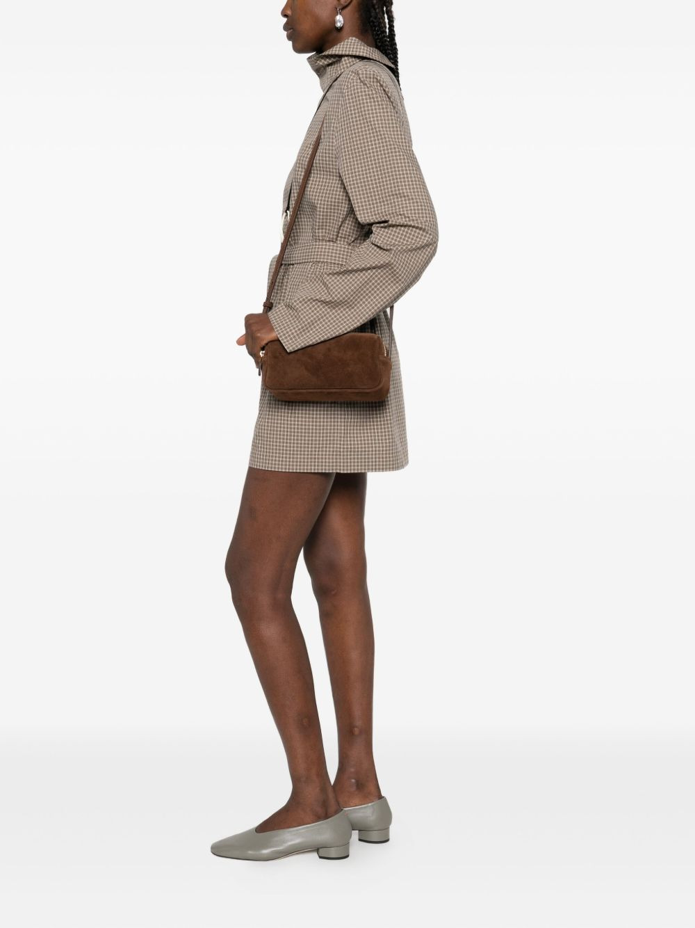 mini Trousse suede double-zip shoulder bag - 2