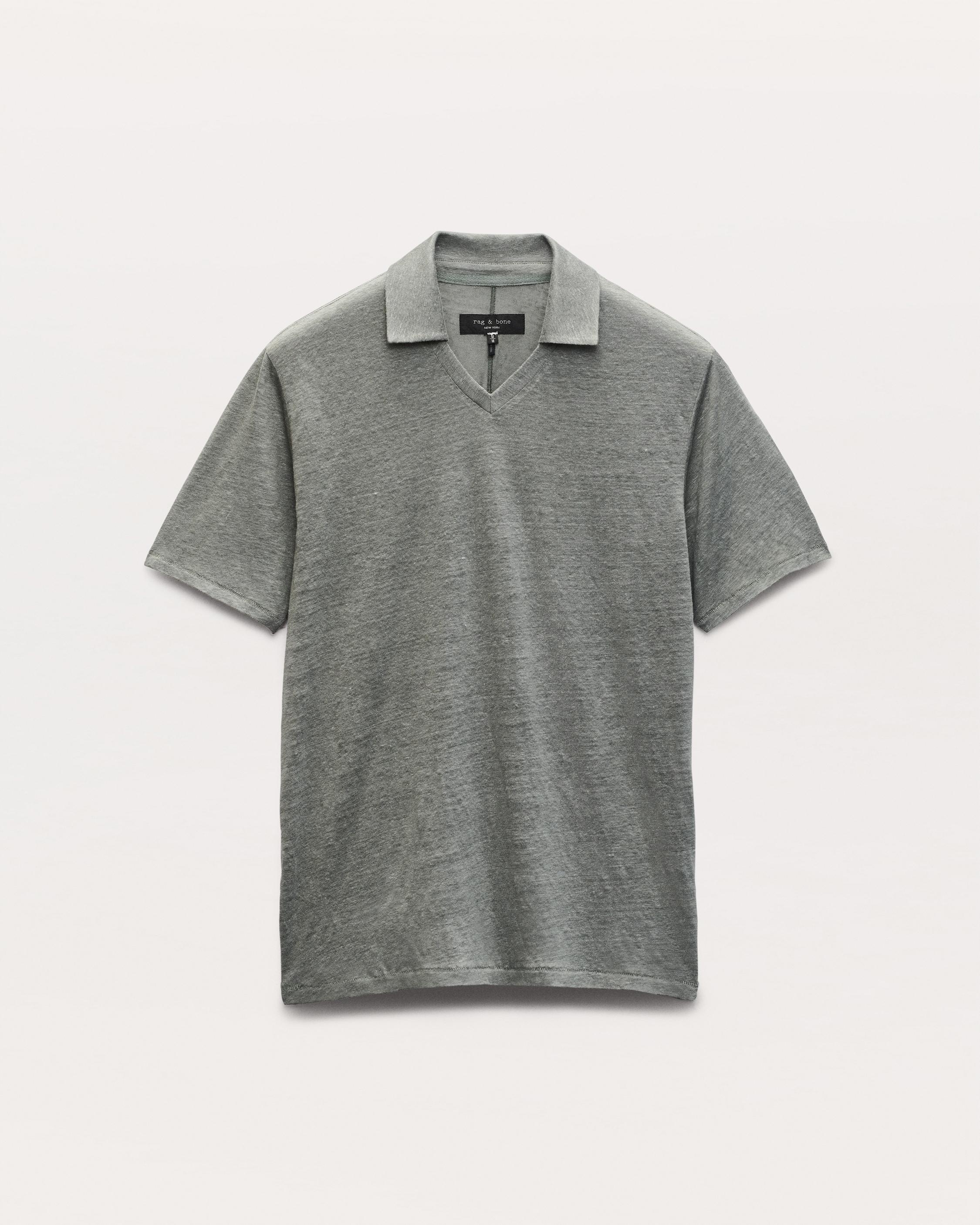Linen Johnny Collar Polo - 2