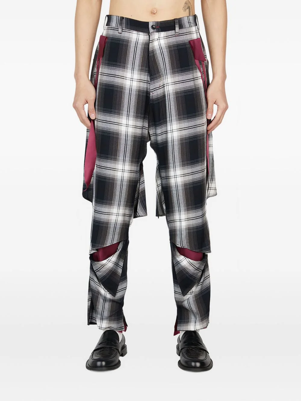 checked trousers - 1