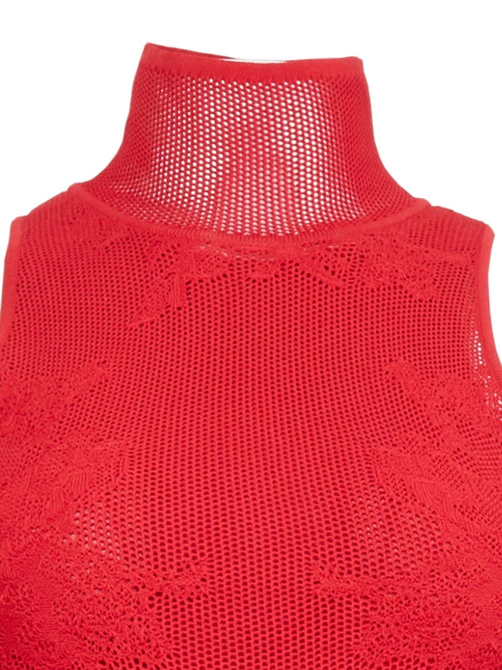 pointelle-knit racer dress - 2
