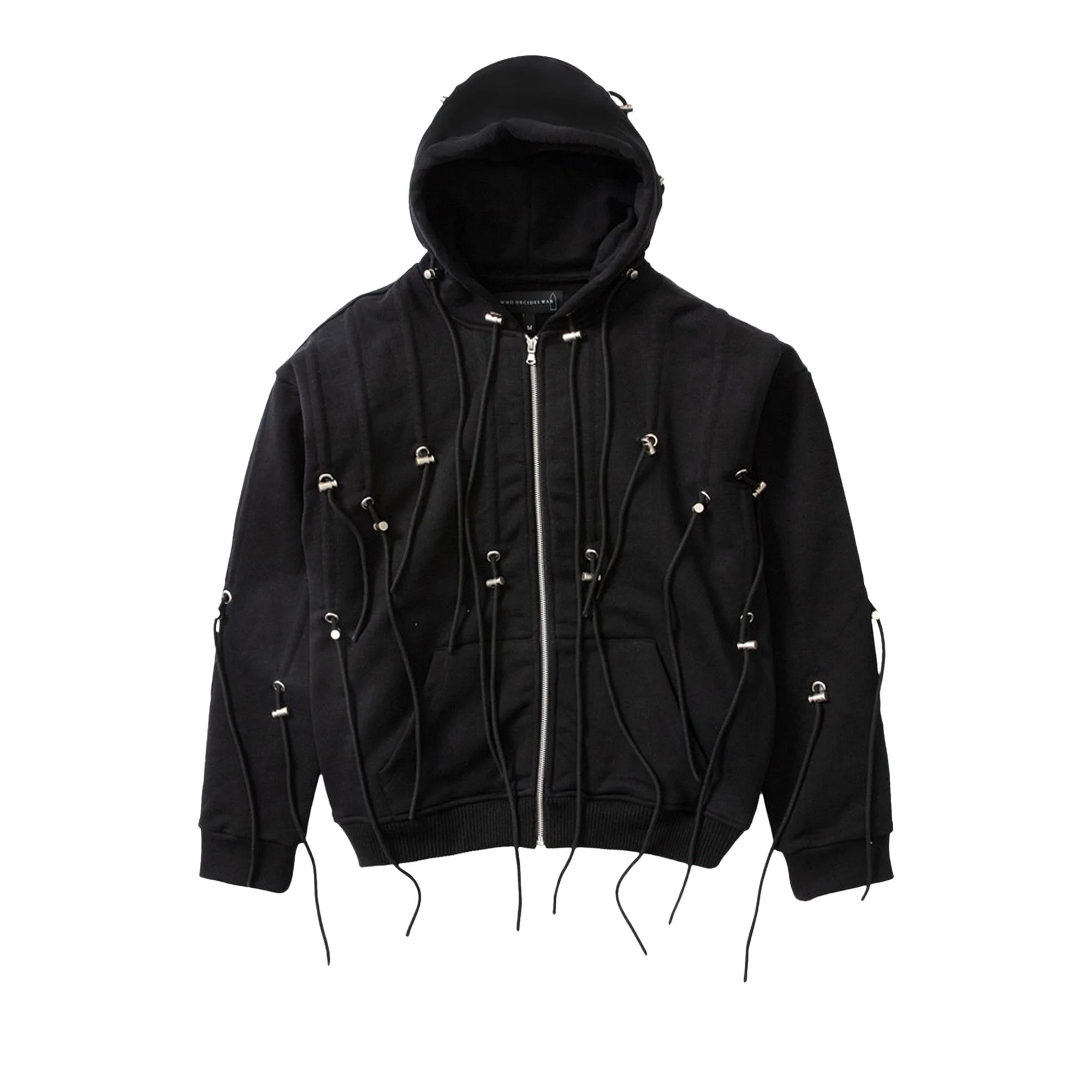 Who Decides War String Theory Zip Up Hoodie 'Coal' - 1