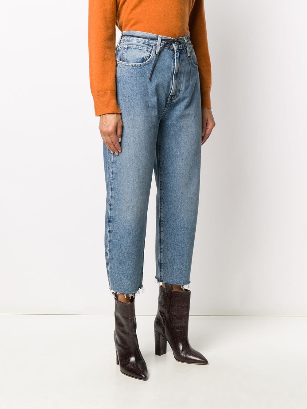 high-rise cropped boyfriend jeans - 3