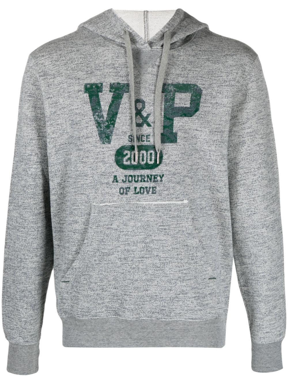 Journey printed cotton hoodie - 1