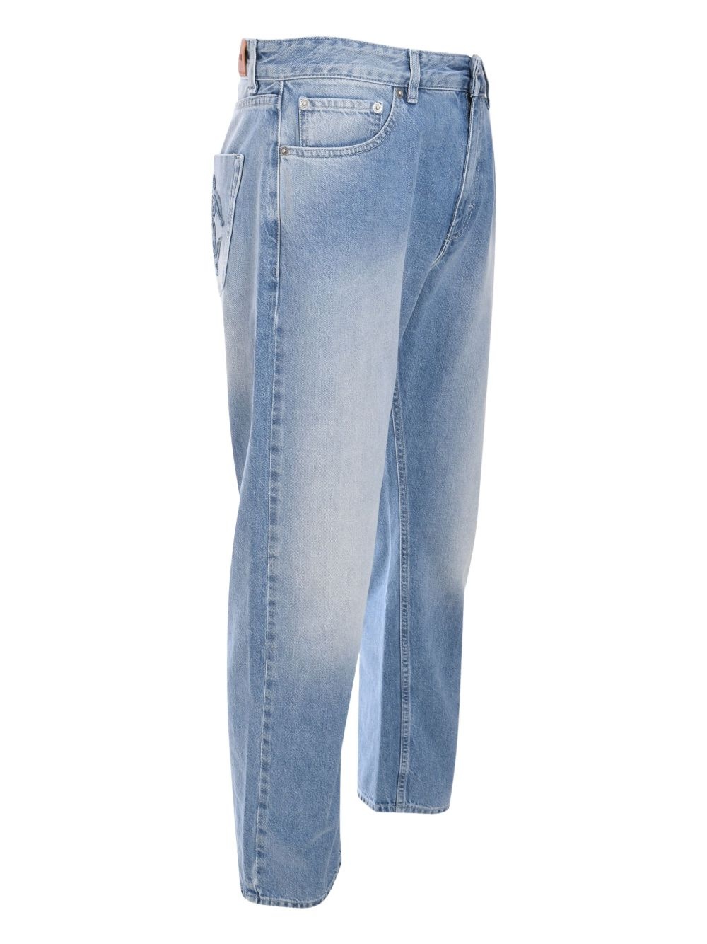 logo-patch jeans - 3